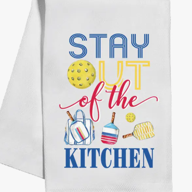 RoseanneBeck Collections Stay Out of the Kitchen Kitchen Towel