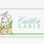 RosanneBeck Collections Handpainted Easter Basket Place Card