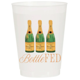Sip Sip Hooray Bottle Fed Champagne Frosted Cups- S/6