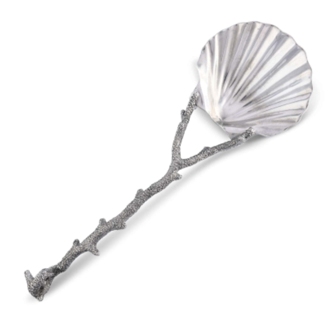 Vegabond House Scallop Shell Coral Serving Spoon