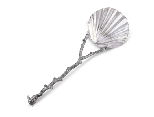 Vegabond House Scallop Shell Coral Serving Spoon