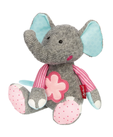 Sigikid Patchwork Flower Elephant Plush Toy