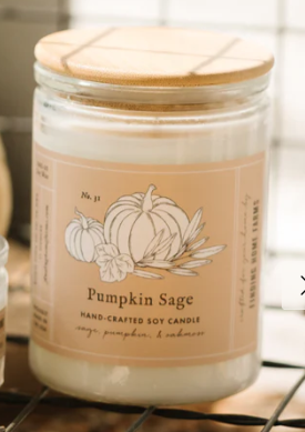 Pumpkin Sage  Pumpkin Sage Soy Candle