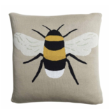 Knitted Statement Bee Cushion