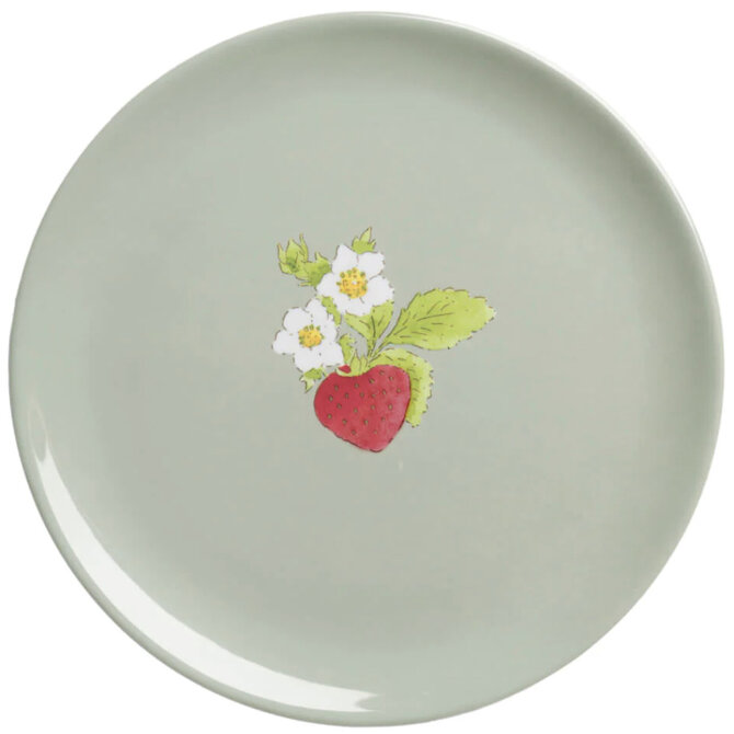 Sophie Allport Side Plate - Melamine - Adult - Strawberries