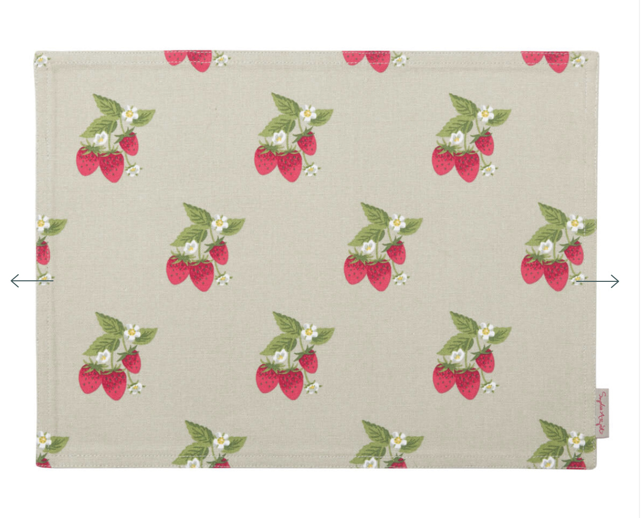 Sophie Allport Placemat - Strawberry Bunches