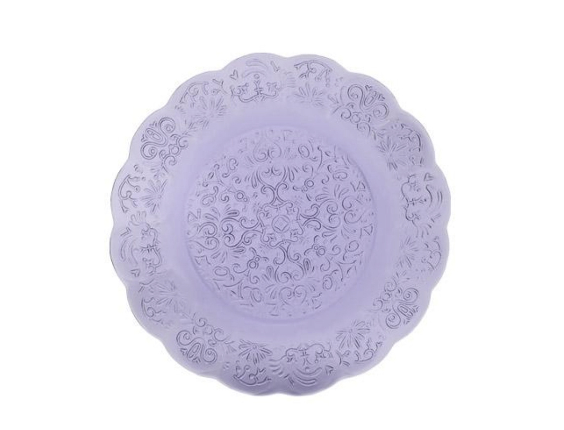 Zafferano Barocco plate amethyst