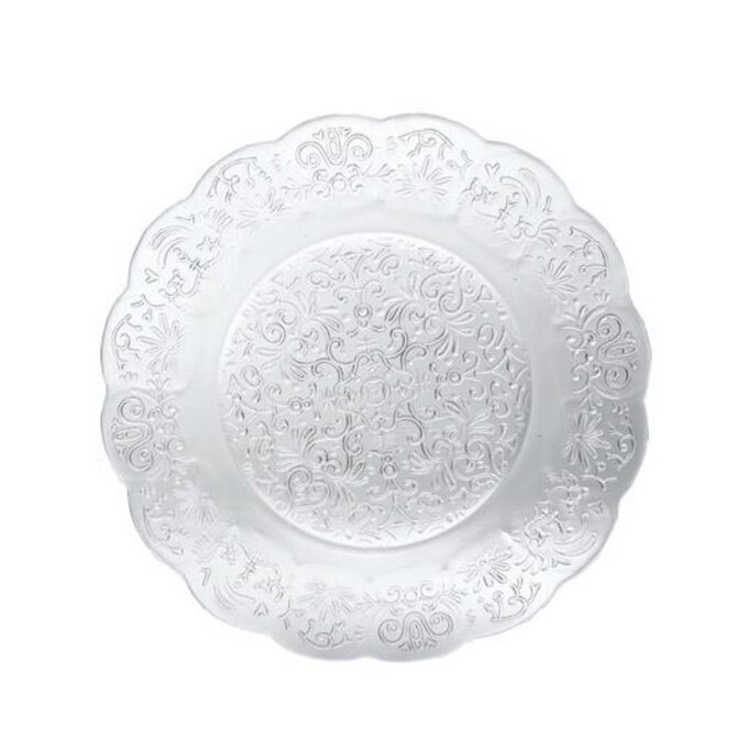 Zafferano Barocco plate transparent