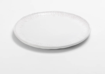 Zafferano Graffito Dessert Plate - White