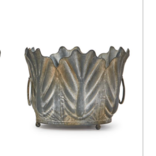 Two's Company Zinc Garden Leaf Planter Small