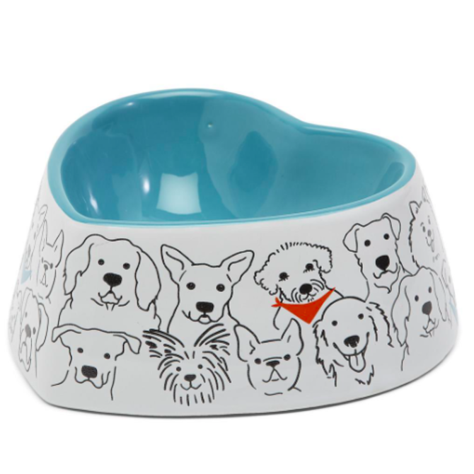Two's Company "Woof it Down" Dog Bowl