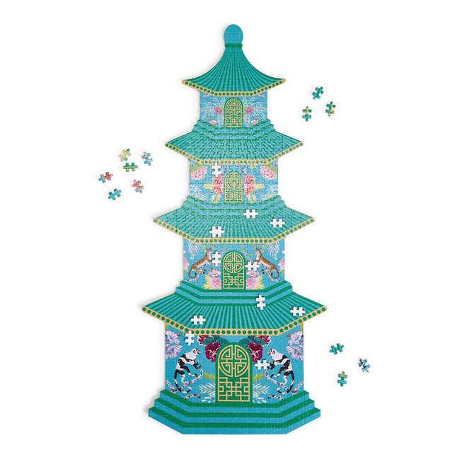 Two's Company Pagoda Shape 500+ Pc Jigsaw Puzzle