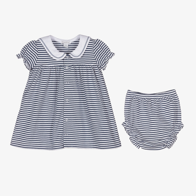 Kissy Kissy Magic Sails Dress Set STR  - 6-9 M