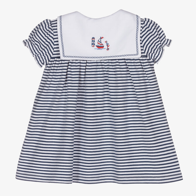 Kissy Kissy Magic Sails Dress Set STR  - 3-6 M