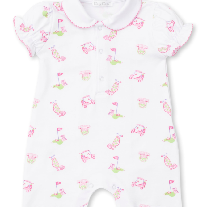 Kissy Kissy 18 Holes Short Playsuit STR - Pink - 9M