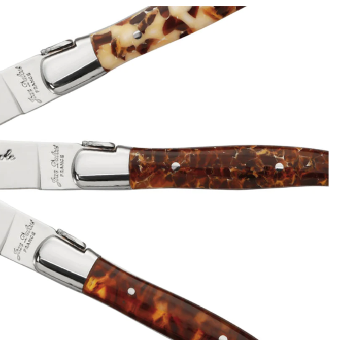 Laguiole 6 Knives Tortoise Acryllic