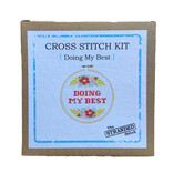 Faire Doing My Best Cross Stitch Kit