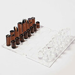Sunny Life Lucite Chess and Checkers