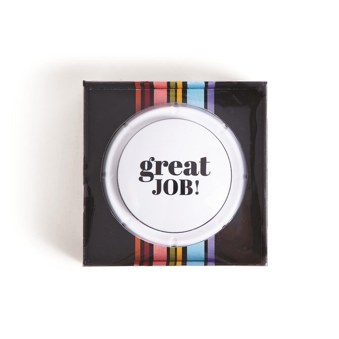 Two's Company Great Job Button w/10 Sayings