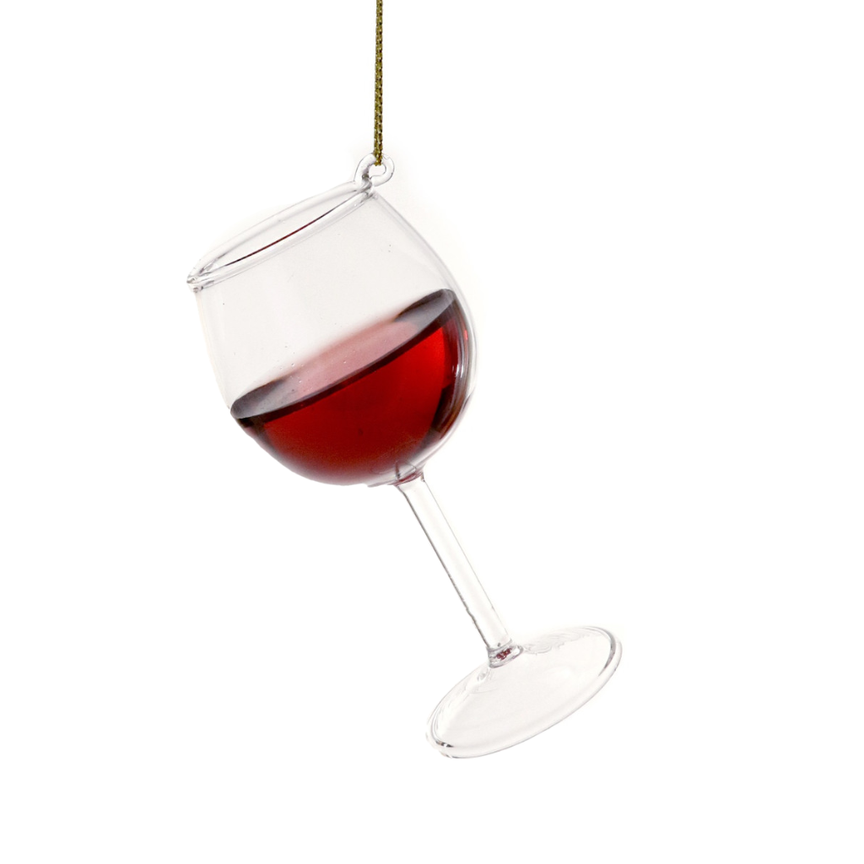 Cody Foster Co. Red Wine Glass Ornament
