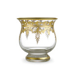 Arte Italica Vetro Gold Candleholder/Vase
