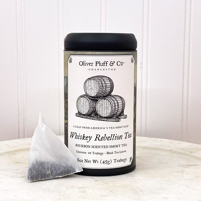 Oliver Pluff and Company Whiskey Rebellion Commemorative Tea Tin