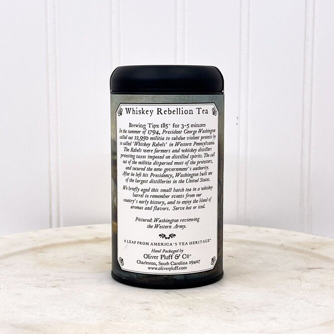 Oliver Pluff and Company Whiskey Rebellion Commemorative Tea Tin