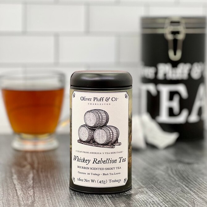 Oliver Pluff and Company Whiskey Rebellion Commemorative Tea Tin