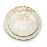 Two's Company Harvest Bounty Pumpkin and Wheat Platter - Small