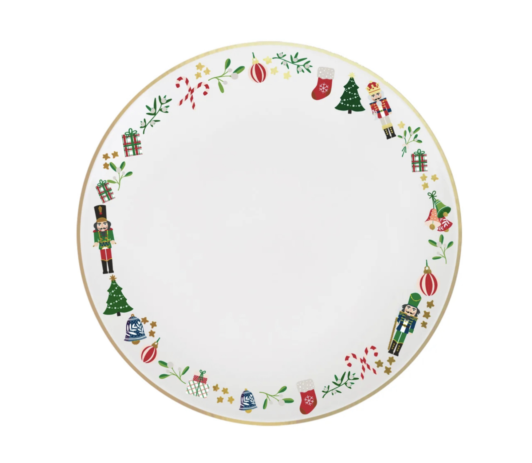 Mary Square Dinner Plate Nutcracker Wreath