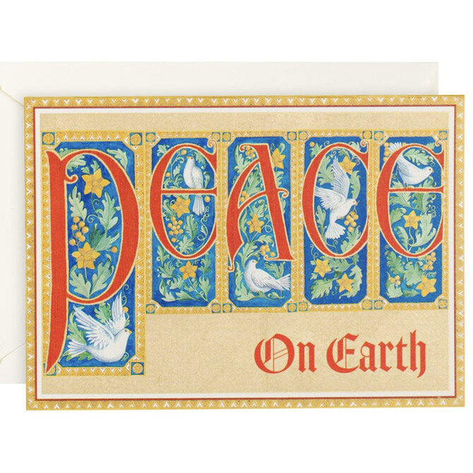 Caspari Peace on Earth Christmas Cards - Box 16
