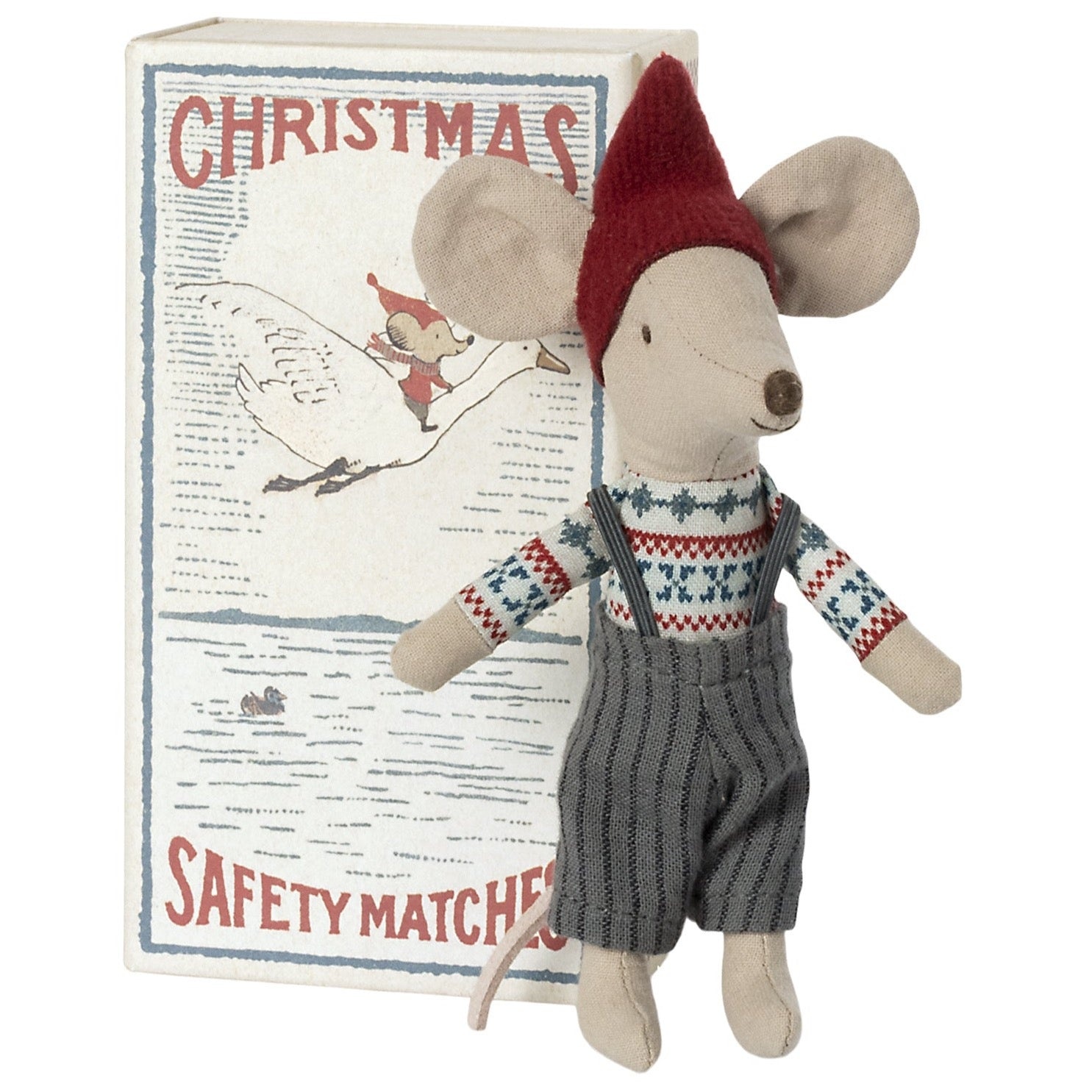Maileg Big Brother Christmas Mouse in matchbox