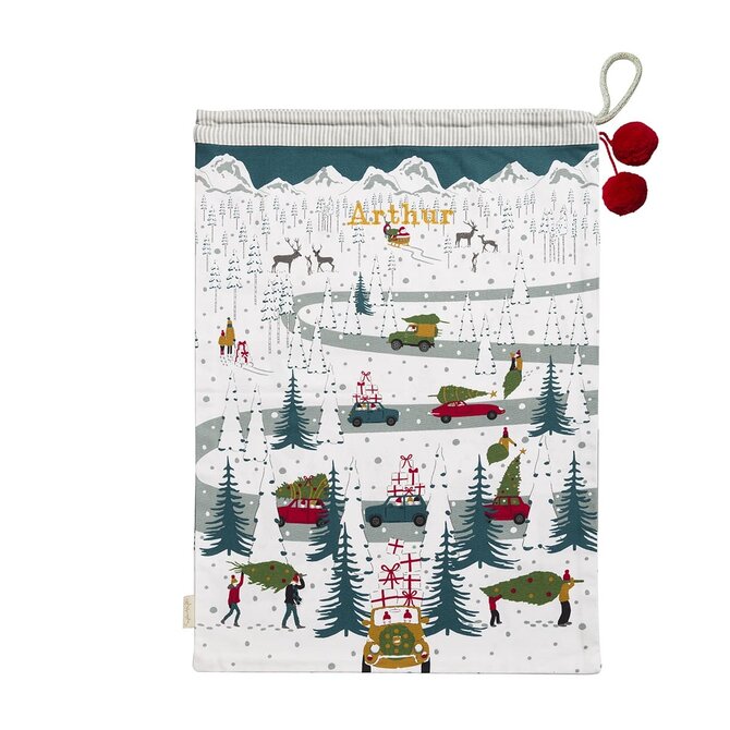 Sophie Allport Christmas Sack - Home for Christmas