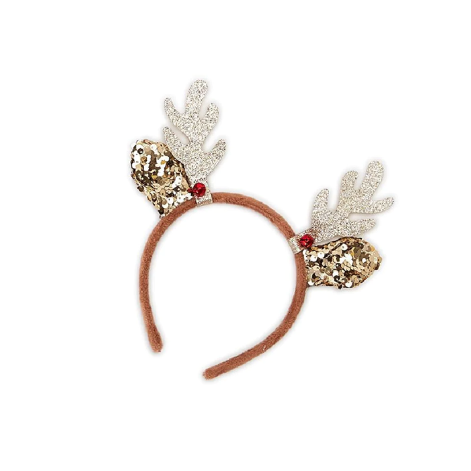 Two's Company Glitter Antlers Headband