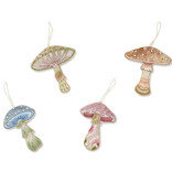 Two's Company Embroidered Mushroom Ornament