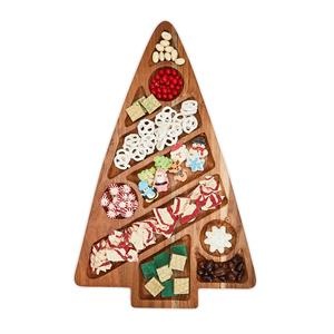 Two's Company Double-Sided Sectional Tree Serving Board