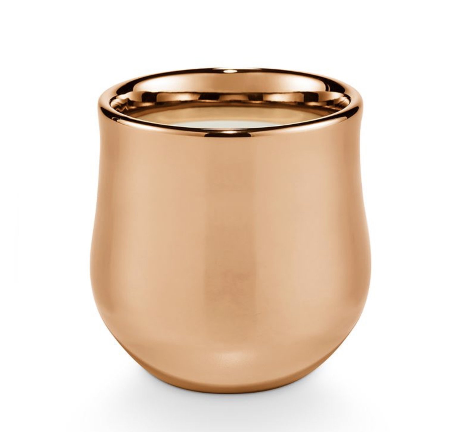 Illume Copper Leaves Gilded Tumbler Candle