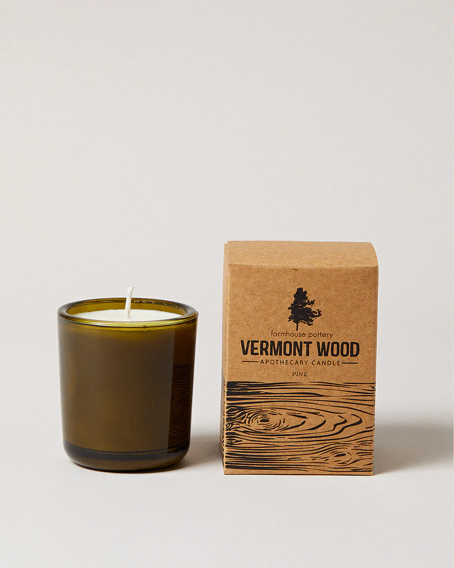 Farmhouse Pottery Vermont Wood Pine Candle