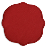 Deborah Rhodes Monticello Braided Placemat - Holiday Red / Set of 2