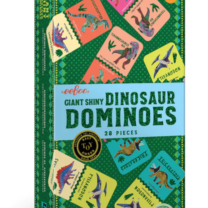 eeBoo Giant Shiny Dinosaur Dominoes