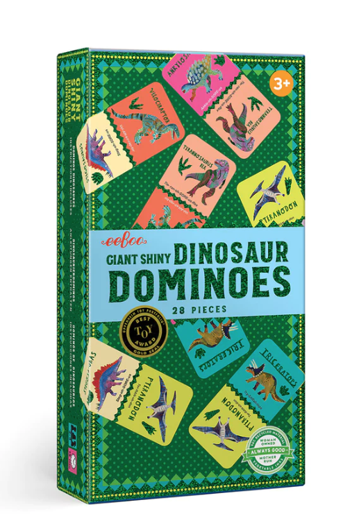 eeBoo Giant Shiny Dinosaur Dominoes