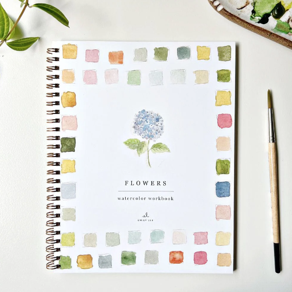 Emily Lex Studio Flowers Watercolor Workbook