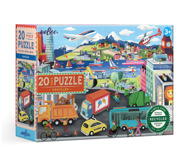 eeBoo Vehicles 20 Piece Puzzle