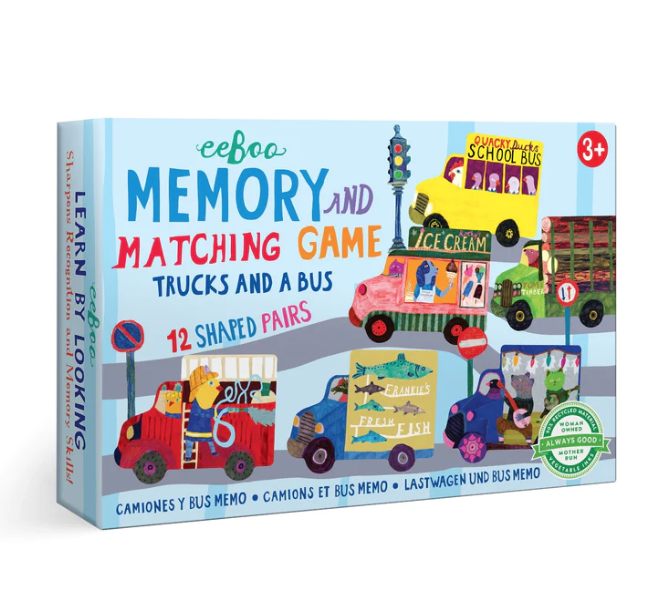 eeBoo Trucks and Little Bus Matching Game