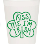Sip Hip Hooray Kiss Me I'm Irish Frosted Cups