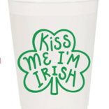 Sip Sip Hooray Kiss Me I'm Irish Frosted Cups
