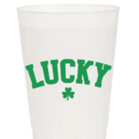 Sip Hip Hooray Lucky Shamrock Frosted Mugs