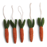 Gry & Sif Carrot Ornaments, Set of 5