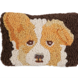 Chandler 4 Corners Corgi Puppy Decorative Wool Pillow