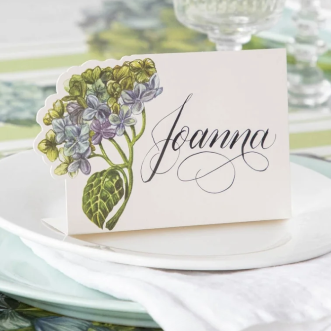Hester & Cook Hydrangea Place Card - Pack of 12